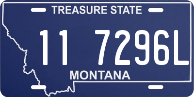 MT license plate 117296L