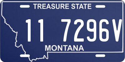 MT license plate 117296V