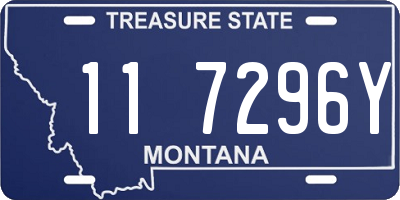 MT license plate 117296Y