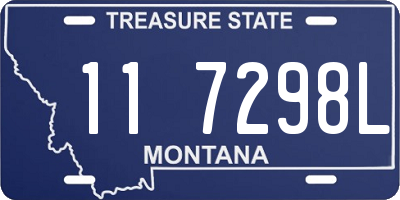 MT license plate 117298L