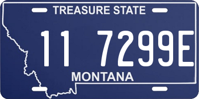 MT license plate 117299E