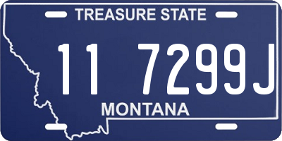 MT license plate 117299J