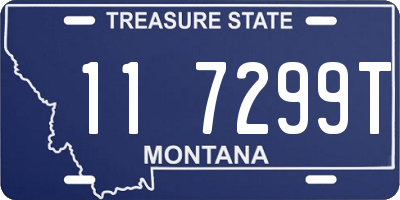 MT license plate 117299T