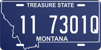 MT license plate 117301Q