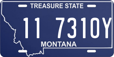 MT license plate 117310Y