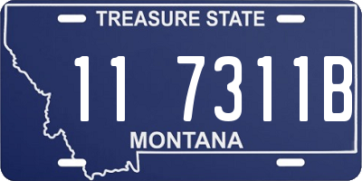 MT license plate 117311B