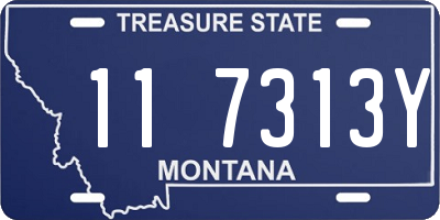 MT license plate 117313Y