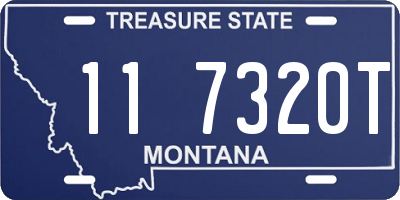 MT license plate 117320T