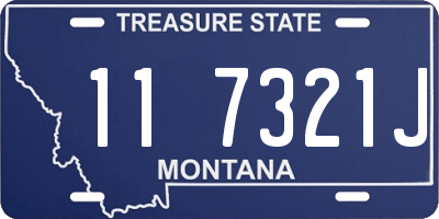 MT license plate 117321J