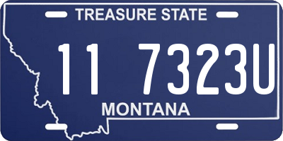 MT license plate 117323U