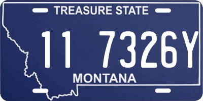 MT license plate 117326Y
