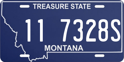 MT license plate 117328S
