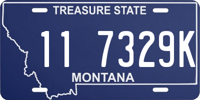 MT license plate 117329K