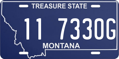 MT license plate 117330G