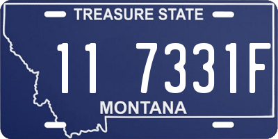 MT license plate 117331F