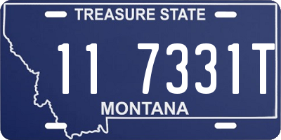 MT license plate 117331T