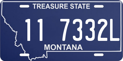 MT license plate 117332L