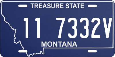 MT license plate 117332V