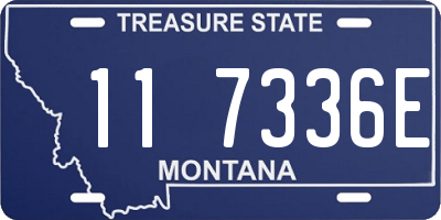 MT license plate 117336E