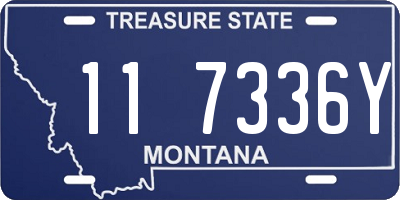 MT license plate 117336Y