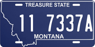MT license plate 117337A