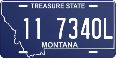 MT license plate 117340L