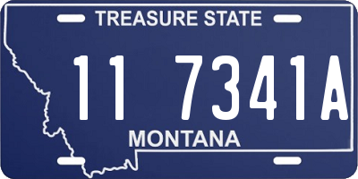 MT license plate 117341A
