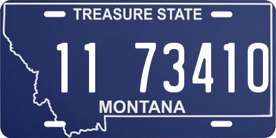 MT license plate 117341O