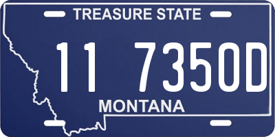 MT license plate 117350D