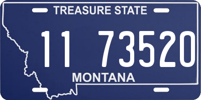 MT license plate 117352O