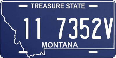 MT license plate 117352V