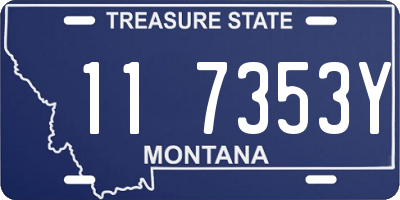 MT license plate 117353Y