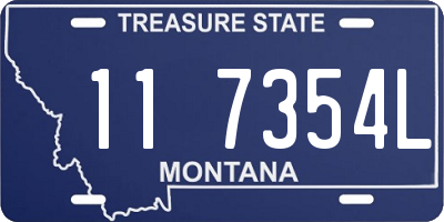 MT license plate 117354L