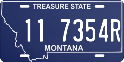 MT license plate 117354R