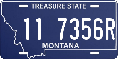 MT license plate 117356R