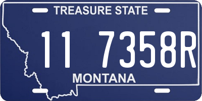 MT license plate 117358R