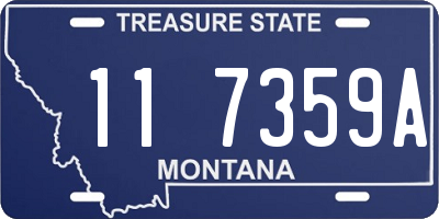 MT license plate 117359A