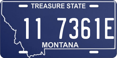 MT license plate 117361E