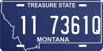 MT license plate 117361Q
