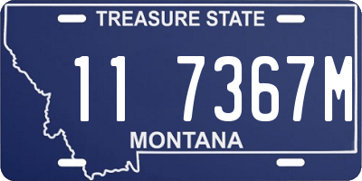 MT license plate 117367M