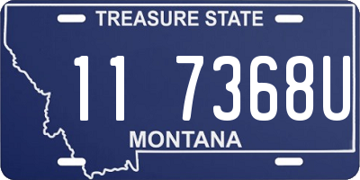 MT license plate 117368U