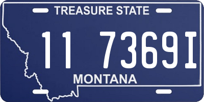 MT license plate 117369I