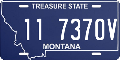 MT license plate 117370V