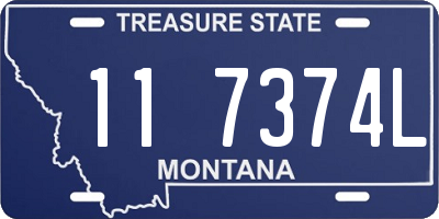 MT license plate 117374L