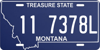 MT license plate 117378L