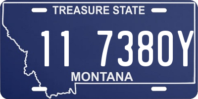 MT license plate 117380Y