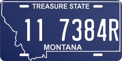 MT license plate 117384R