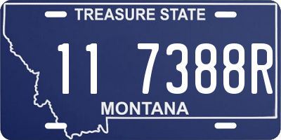 MT license plate 117388R