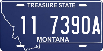 MT license plate 117390A