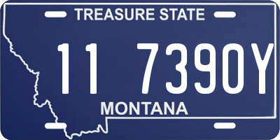 MT license plate 117390Y